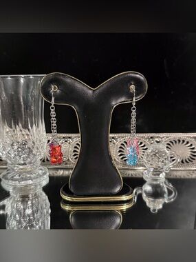 Colorful Gummy Bear Dangle Earrings
